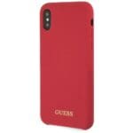 Guess GUHCPXLSGLRE Red Hardcase Silicone Kryt iPhone X/XS