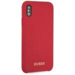 Guess GUHCPXLSGLRE Red Hardcase Silicone Kryt iPhone X/XS