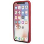 Guess GUHCPXLSGLRE Red Hardcase Silicone Kryt iPhone X/XS