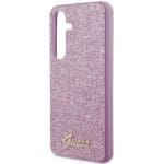 Guess GUHCSHGGSHU S921 Purple Hardcase Glitter Script Kryt Samsung Galaxy S24