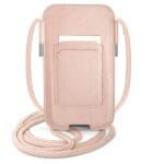 Guess Handbag GUPHMPSASBPI 6,1" Pink Saffiano Strap