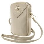 Guess Handbag GUWBZPGSTEGD Light Gold Zip Triangle 4G