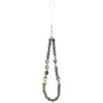 Guess IML Flowers Pearl Strap MagSafe Black Kryt iPhone 17 Pro Max