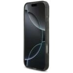 Guess IML Flowers Pearl Strap MagSafe Black Kryt iPhone 17 Pro Max