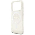 Guess IML Glitter Pearl Strap MagSafe Clear Kryt iPhone 17 Pro