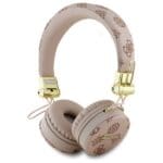 Guess Over-Ear Bluetooth Headphones ENC GUBH70EPOSMW Brown Peony Script Round Shape
