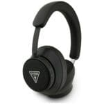 Guess Over-ear Headphones Bluetooth ENC Saffiano Triangle Logo Black