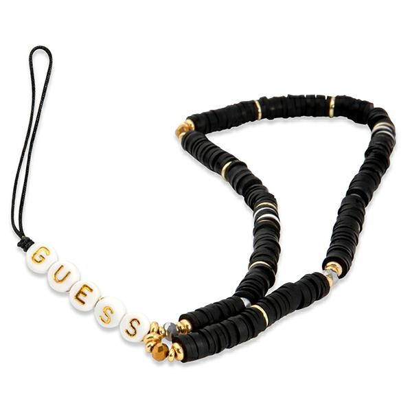 Guess pendant GUSTPEARK Phone Strap Black Heishi Beads
