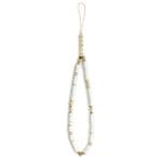 Guess Phone Strap GUSTPEARW White Heishi Beads