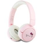 Hello Kitty Face Logo Bluetooth Headphones Pink