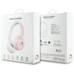Hello Kitty Face Logo Bluetooth Headphones Pink