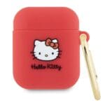 Hello Kitty HKA23DKHSF Cover Fuchsia Silicone 3D Kitty Head Kryt AirPods Pro/Pro 2
