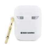 Hello Kitty HKA23DKHSH Cover White Silicone 3D Kitty Head Kryt AirPods Pro/Pro 2