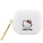 Hello Kitty HKAP23DKHSH Cover White Silicone 3D Kitty Head Kryt AirPods Pro 2