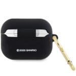 Hello Kitty HKAP23DKHSK Cover Black Silicone 3D Kitty Head Kryt AirPods Pro 2