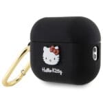 Hello Kitty HKAP23DKHSK Cover Black Silicone 3D Kitty Head Kryt AirPods Pro 2