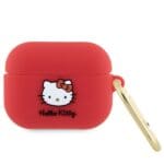 Hello Kitty HKAP3DKHSF Cover Fuchsia Silicone 3D Kitty Head Kryt AirPods Pro