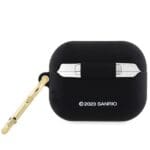 Hello Kitty HKAP3DKHSK Cover Black Silicone 3D Kitty Head Kryt AirPods Pro