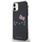 Hello Kitty HKHCN61HKHLK Black Hardcase IML Kitty Face Kryt iPhone 11/XR