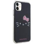 Hello Kitty HKHCN61HKHLK Black Hardcase IML Kitty Face Kryt iPhone 11/XR