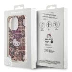 Hello Kitty HKHCP13LHDGPTP Pink Hardcase IML Tags Graffiti Kryt iPhone 13/13 Pro