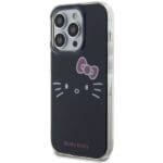 Hello Kitty HKHCP14LHKHLK Black Hardcase IML Kitty Face Kryt iPhone 14 Pro