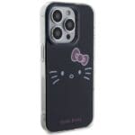 Hello Kitty HKHCP14LHKHLK Black Hardcase IML Kitty Face Kryt iPhone 14 Pro