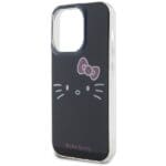Hello Kitty HKHCP14LHKHLK Black Hardcase IML Kitty Face Kryt iPhone 14 Pro