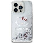 Hello Kitty HKHCP14LLIKHET Silver Hardcase Liquid Glitter Charms Kitty Hea Kryt iPhone 14 Pro