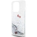 Hello Kitty HKHCP14LLIKHET Silver Hardcase Liquid Glitter Charms Kitty Hea Kryt iPhone 14 Pro