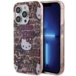 Hello Kitty HKHCP14XHDGPTP Pink Hardcase IML Tags Graffiti Kryt iPhone 14 Pro Max