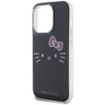 Hello Kitty HKHCP14XHKHLK Black Hardcase IML Kitty Face Kryt iPhone 14 Pro Max