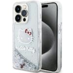 Hello Kitty HKHCP14XLIKHET Silver Hardcase Liquid Glitter Charms Kitty Kryt iPhone 14 Pro Max