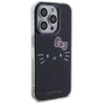 Hello Kitty HKHCP15LHKHLK Black Hardcase IML Kitty Face Kryt iPhone 15 Pro