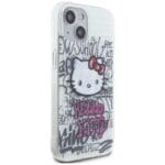 Hello Kitty HKHCP15SHDGPHT White Hardcase IML Kitty On Bricks Graffiti Kryt iPhone 13/14/15