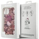 Hello Kitty HKHCP15SHDGPTP Pink Hardcase IML Tags Graffiti Kryt iPhone 13/14/15