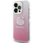 Hello Kitty HKHCP15XHDGKEP Pink Hardcase IML Gradient Electrop Kitty He Kryt iPhone 15 Pro Max