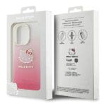 Hello Kitty HKHCP15XHDGKEP Pink Hardcase IML Gradient Electrop Kitty He Kryt iPhone 15 Pro Max