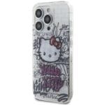 Hello Kitty HKHCP15XHDGPHT White Hardcase IML Kitty On Bricks Graffiti Kryt iPhone 15 Pro Max
