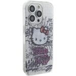 Hello Kitty HKHCP15XHDGPHT White Hardcase IML Kitty On Bricks Graffiti Kryt iPhone 15 Pro Max
