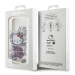 Hello Kitty HKHCP15XHDGPHT White Hardcase IML Kitty On Bricks Graffiti Kryt iPhone 15 Pro Max