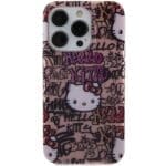 Hello Kitty HKHCP15XHDGPTP Pink Hardcase IML Tags Graffiti Kryt iPhone 15 Pro Max