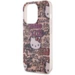 Hello Kitty HKHCP15XHDGPTP Pink Hardcase IML Tags Graffiti Kryt iPhone 15 Pro Max