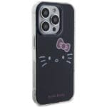 Hello Kitty HKHCP15XHKHLK Black Hardcase IML Kitty Face Kryt iPhone 15 Pro Max