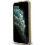 Hello Kitty HKHMN61PGHCKD Gold Hardcase Leather Kitty Head MagSafe Kryt iPhone 11/XR