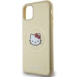 Hello Kitty HKHMN61PGHCKD Gold Hardcase Leather Kitty Head MagSafe Kryt iPhone 11/XR