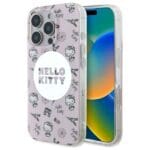Hello Kitty HKHMP16LHAOPP Pink Hardcase IML All Over Paris MagSafe Kryt iPhone 16 Pro