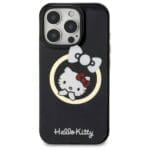 Hello Kitty HKHMP16LHFLBK Black Hardcase IML Fun Bow MagSafe Kryt iPhone 16 Pro