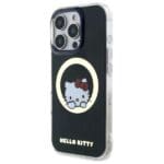 Hello Kitty HKHMP16LHSWKK Black Hardcase IML Sweet Kitty MagSafe Kryt iPhone 16 Pro