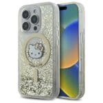 Hello Kitty HKHMP16LLGDIH White Gold Hardcase Liquid Glitter Fever M Kryt iPhone 16 Pro